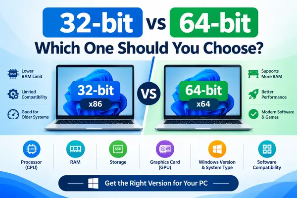 32-bit vs 64-bit which one should you choose