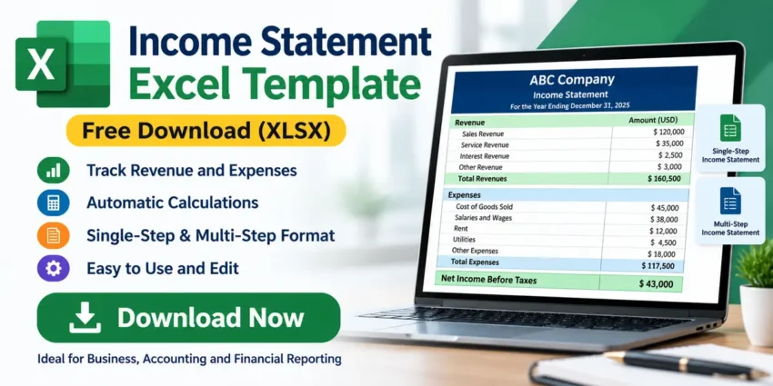 Free Income Statement Excel Template
