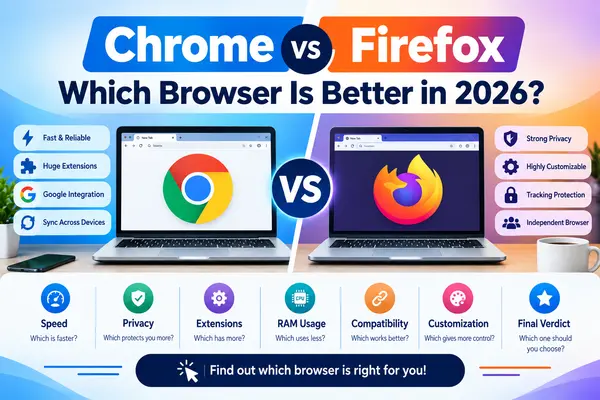Chrome vs Firefox comparison for Windows 11