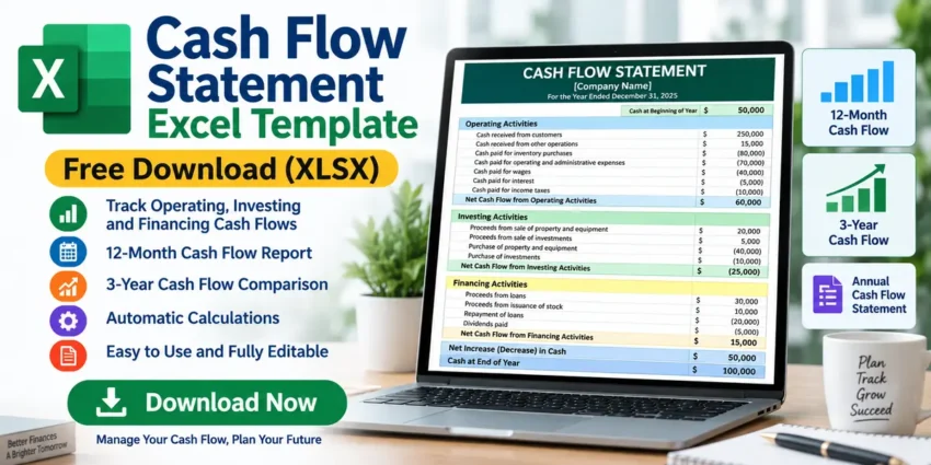 Free Cash Flow Statement Excel Template